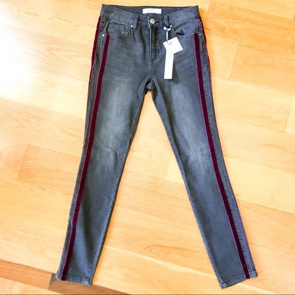 jeans with two stripes